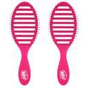 Wet Brush Speed Dry Hair Brush - Pink - Vented Design and Ultra Soft HeatFlex Bristles Are Blow Dry Safe With Ergonomic Handle Manages Tangle and Uncontrollable Hair - Pain-Free (Pack of 2)
