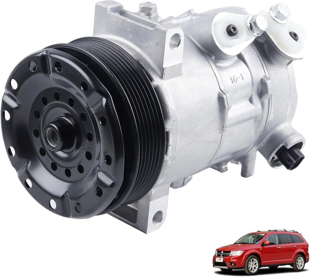 MUCO AC Compressor with A/C Clutch 55111410AD Fits for Dodge Avenger 2008-2014, Journey 2009-2020, Chrysler 200 2011-2014, Sebring 2007-2010, 2.4L
