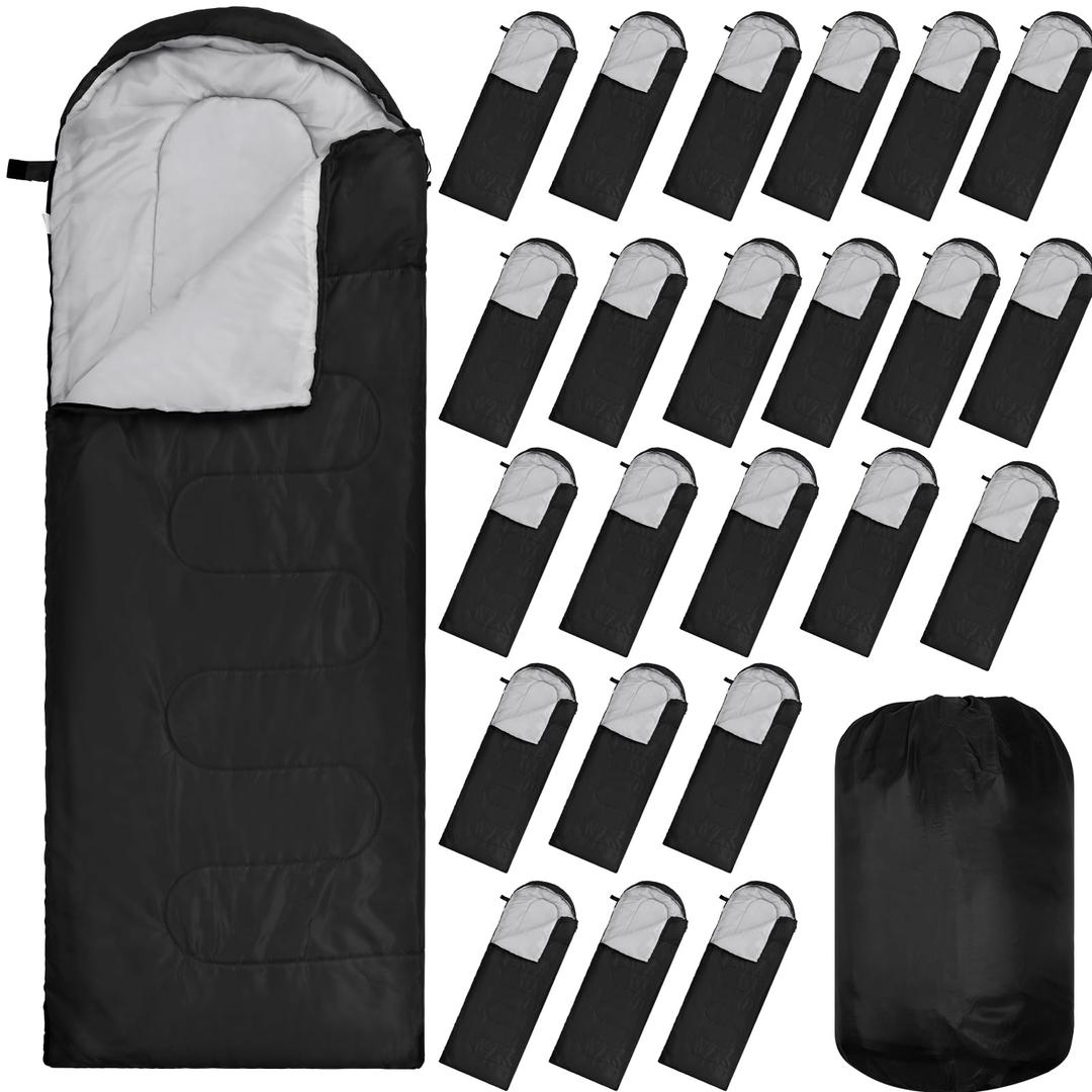 VitalCozy Adult Sleeping Bag Set, Camping Bags with Sack