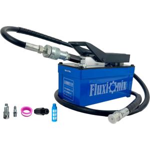 Air Hydraulic Pump 10,000 PSI, 1.7L Reservoir, NPT 1/4" Inlet, NPT 3/8" Oil Outlet,Hydraulic Pump Air Hydraulic Foot Pump with 6.6ft Pipe, Blue