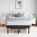 14" Queen All-in-One Box Spring, Metal Mattress Foundation with 9 Legs
Heavy Duty 4000LBS Capacity, Rounded Edges & Recessed Legs, Fabric Cover, Noise Free, Easy Assembly, Under-Bed Storage