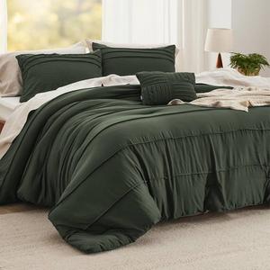 Oekotex Queen 4 PCS 2 Pillowcase, 1 Sheet, 1 Duvet, Olive