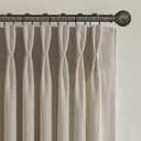 Boho Viral Linen Curtains 84 Inch Length 2 Panels Set for Living Room, Warm Beige Pinch Pleated Semi Sheer Window Drapes Light Filtering Soft Burlap Bedroom Curtain with Back Tab 40 x 84 Inches Taupe