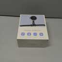 Stroller Fan Portable, Personal Fan for Travel, Digital display, Detachable 5 Speeds Rechargeable 360 Rotate Flexible Tripod Fan, For Home Office Stroller Camping - Rice White