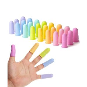 Mr. Pen Hot Glue Gun Silicone Finger Protectors, 24 pcs, Pastel Colors Finger Tips and Grip