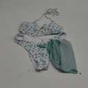 SHENHE Women's 3 Piece Floral Bikini Set with Wrap Coverup Halter Triangle Swimsuits (X-Large)