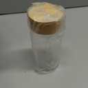 12oz Juice Bottles - 4 Pack Wide Mouth Glass Bottles with Lids- BPA Free, Bamboo Lids for Juicing, Smoothies, Infused Water, Beverage Storage - Leakproof, Borosilicate, Clear