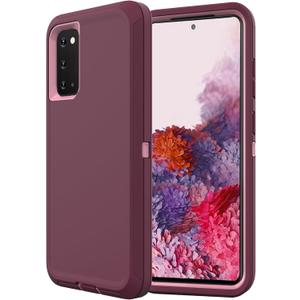 for Samsung Galaxy S20 Case,Shockproof Dropproof Galaxy S20 Case,Heavy Duty Protective for Samsung S20 Case 6.2 Inch (Purple/Pink) (S20 6.2 IN, Purple/Pink)