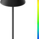 Honeywell Cordless Table Lamp Rechargeable, M1 Sunturalux Portable LED Desk Lamp 5200mAh Battery Operated 4Color 9RGB Dimmable Touch Control Night Light for Restaurant Living Bedroom Bedside Lamps