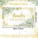Thank You Backdrop Gold Thanksgiving Photography Background Thanks for All You Do Decorations Supplies Photo Props Teacher Employee Staff Nurse Appreciation Week Party Banner 70.8 x 43.3 inch