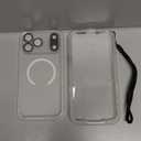 SPORTLINK for iPhone 17 Pro Max Case, IP68 Waterproof Military Protective Full Body Heavy Duty Shockproof 360 Sealed Dustproof with Screen Protector Cover for i Phone 17 Pro Max 6.9" Mag/Frosted Clear