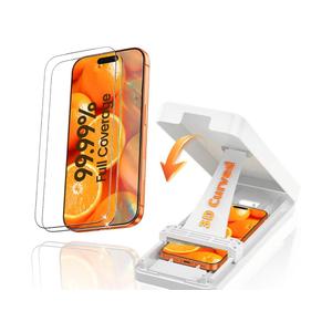 Shatterproof for iPhone17ProMax Screen Protector: AntiReflective 3D Thermal Bending Space Aluminum Glass, 12FT MilitaryGrade, Patented 3s BubbleFree Install, FingerprintProof 2Pack