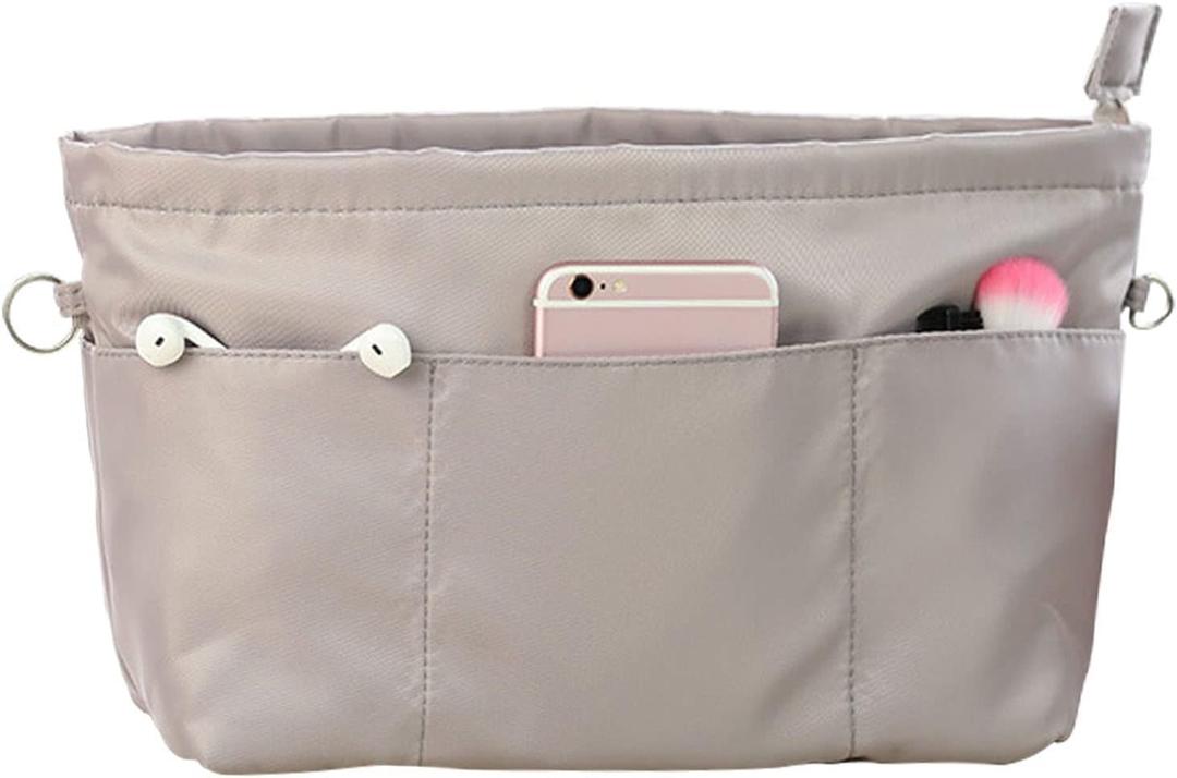 Lckaey Purse Organizer Insert For Neverfull Handbag Is Compatible With More Similar Brands Of Tote Bag-nylon Organizer 3055grey-XS