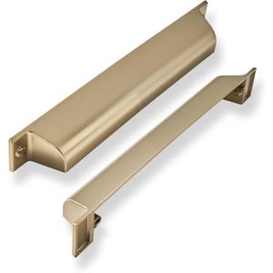 2 Pack 5 Inch Center to Center Champagne Bronze Cabinet Cup Pulls Drawer Pulls Kitchen Hardware Honey Bronze Channing Cup Pulls Drawer Handles Knobs 5 inch Hole Center