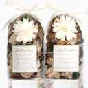 Spring Potpourri Bags, Vanilla Scented, White Potpourri Dried Flowers, Home Fragrance Sachet, Vase Decor (White Caramel)-Mini