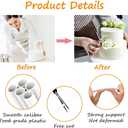 3 x 15PCS 12 Inch White Plastic Cake Dowel Rods for Tiered Cake Construction and Stacking Supporting Cake Round Dowels Straws with 0.4 Inch Diameter