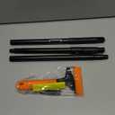 KeFanta Razor Blade Floor Scraper, 4" Wide Heavy Duty Scraper Tool with 45.7" Long Handle, 10PCS Extra Metal Blades, Paint Scrapers for Cleaning Wall Glass Tile Floor Paint Gum Glue Stains Linoleum