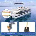 2 x Boat Fender Clips,Pontoon Boat Fender Clips for Square Rail,Quick Release Hangers/Adjustable Boat Bumper for Docking Ideal for Boat Docking (4PCS)