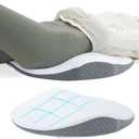 ROYALAY Lumbar Support Pillow for Bed, Memory Foam Waist Pillow for Sleeping, Ergonomic Wedge Pillow for Back Support, Elevated Body Pillow with Removable Cover for Side, Back and Stomach Sleepers
