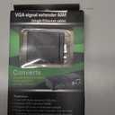 RIIEYOCA 2 Pack VGA Extender Adapter, VGA to RJ45 Over Cat5e/Cat6 Ethernet Cable, Can Be Extended to 60M/196ft, Black