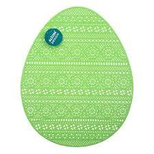 Easter Egg Table Mat, Jade, Pack Of 4 Easter Egg Table Mat, Jade, Pack Of 4