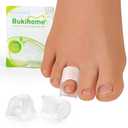 Bukihome Hammertoe Corrector - 5 Pack Toe Straightener to Curled Toes, Broken toe, Bunion Corrector for Women and Men, Medium Size (Clear)