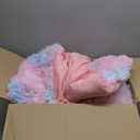 Pink Faux Fur Throw Blanket for Couch Rainbow Fluffy Plush Fuzzy Bed Blankets Warm Thick Rabbit Fleece Bubble Throws for Bedroom Living Room Home Decor, 51"x63"