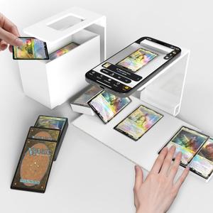 Card Scanner Stand for Trading Cards, MTG & TCG Card Scanner Stand for Fast Scan and Price Check Sleeved and Unsleeved Collectible Cards, Compatible with ManaBox Phone Holder (8")