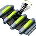 Sepetrel Heavy Duty Pool Vacuum Head with Wheels & Aluminum Handle, Professional Weighted Flexible Vacuum Head