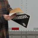 Class 8 Corrosive Placard, Worded, 10.75" x 10.75" Removable Self Adhesive Economy Vinyl for Short-Term Applications, DOT Hazmat Compliant, 25 Pack, J. J. Keller & Associates, Inc.