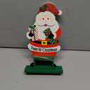 Sfozstra Christmas Advent Number Countdown Calendar,Wooden Square Number Tabletop Calendar Decoration, Santa Claus Home Office Decoration Calendar, Rotatable Square Countdown Calenda