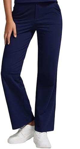 ZFLM Women Casual Loungewear  Outfit Wide Leg High Waisted Pants with Pockets Tracksuit Sets Streetwear (Small, Navy Blue) + Blue T-s