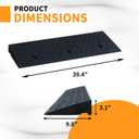 Curb Ramps for Sidewalks 3.1" Rise Rubber Curb Ramps Threshold Ramp for Driveway Shed Ramp for Riding Mower Garage Ramp Door Threshold Ramp for Wheelchair 7000lbs Capacity