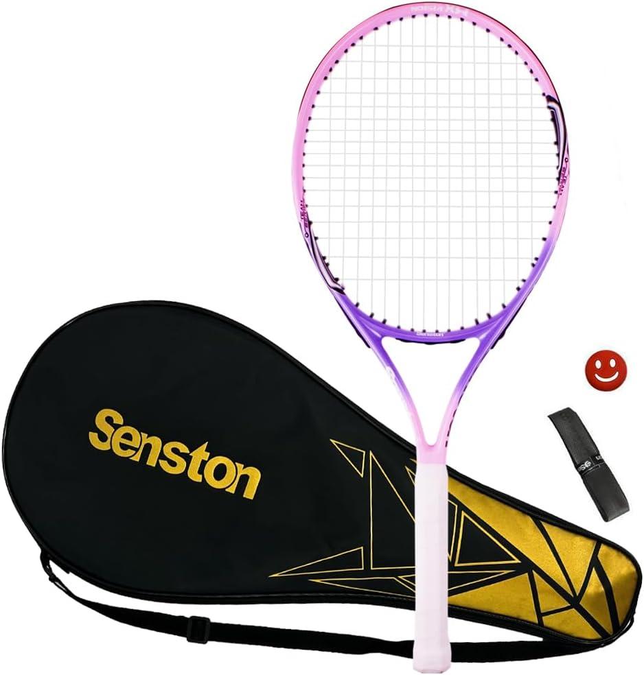 Senston 19" 23" 25" Kids Junior Tennis Racquet for Kids Children Boys Girls Tennis Rackets with Racket Cover