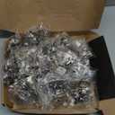 Chibery 50 Pack 1" Overlay 4D Soft Close Concealed Hinges for Face Frame Door, Adjustable Closing Speed, Smooth Slow Self Close Hinges, Satin Nickel, 105 Open Angle Stainless Steel Cabinet Hinges