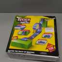 Flexible Race Track Toys for Kids: 20 Ft Flex Race Car Ramp Track with Suction Cups - Rolls Up Portable DIY Racetrack with 4 Racing Cars- Birthday Gifts for Boys Girls Ages 3+ (Dark Blue)