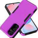 for Samsung Galaxy S24 FE Case Dual Layer Protective S24 FE Phone Case Heavy Duty Protection [Anti-Scratch] [Anti-Fingerprint] Non-Slip Shockproof Case for Samsung Galaxy S24 FE, Purple