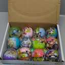 12Pcs Pre Filled Easter Eggs with Mini Buildable Vehicles Building Blocks, Car Egg Surprise Toy for Easter Egg Hunt, Easter Basket Filler, Easter Basket Stuffers, Easter Party Favors School Prize Toys