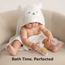 KeaBabies Hooded Baby Towel for Newborn - Viscose Derived from Bamboo Large Baby Bath Towels with Hood for Boys, Girls, Toddler, Extra Absorbent & Soft Newborn Bath Essentials (Lamb, Regular)