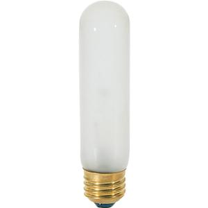 Satco S3253 Medium Light Bulb in White Finish, 5.00 inches, 1 Count (Pack of 1), Frosted