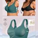 OEAK Womens Wireless Jelly Bra Plus Size Supportive Seamless Bras Full Coverage Push Up Comfortable No Underwire Tshirt Bras XL