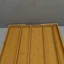 Utoplike Bamboo Expandable Kitchen Drawer Organizer, Adjustable Utensil Holder and Cutlery Tray Organiser, Drawer Divider for Silverware, Flatware, Knives in Kitchen, Bedroom, Living Room, 5 Slot (Large, Natural)