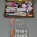 Nail Kit Set Professional Acrylic with Everything, 12 Glitter Acrylic Powder Kit Nails Art Tips Decoration, DIY Gifts for Women Nail Art Tool and Supplies for Beginners