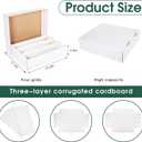 Yexiya 1 Pcs 3200 Count Sports Card Storage Boxes White Trading Card Box Collectible Trading for Soccer Baseball Game