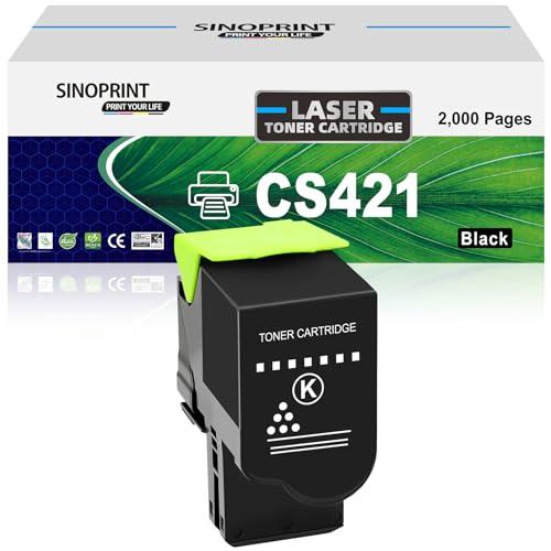 SINOPRINT CS421 Toner Cartridge 78C10K0 Replacement Compatible for Lexmark CS421 CS521 CX421 CX522 CX622 CX625 CS421dn CS521dn CX421adn CX522ade CX622ade CX625ade Printer (2000 Pages,1-Black)