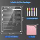 Acrylic Magnetic Chore Chart for Kids,Chores Chart for Fridge Refrigerator,Dry Erase Behavior Chore Chart for Multiple Kids,Responsibility Reward Chart for Teens Adults Family,11.5"x15"(1 Pack)