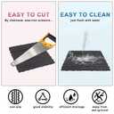 Plastic Interlocking Deck Tiles, 12pcs, 12"x12" Each, Dark Grey