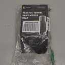 OWLTRA in-/Outdoor Safe Tunnel Snap Mouse Trap 2PCS, Instant Eliminate Rodent Snap Trap with Clear Tunnel Entry, Touch-Free Release, and Powerful Snap, Black, TST-217