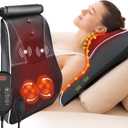 Shiatsu Neck and Back Massager with Heat,Neck Massager for Pain Relief deep Tissue,3D Kneading Massage Pillow for Back,Shoulder,Leg,Gifts for Mom,Dad,Women (Black)