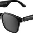 Oraolo Smart Glasses, Polarized Sunglasses with Bluetooth Speaker, Wireless Music & Calls, Athletic/Outdoor UV Protection and Voice Control, Unisex(Black)